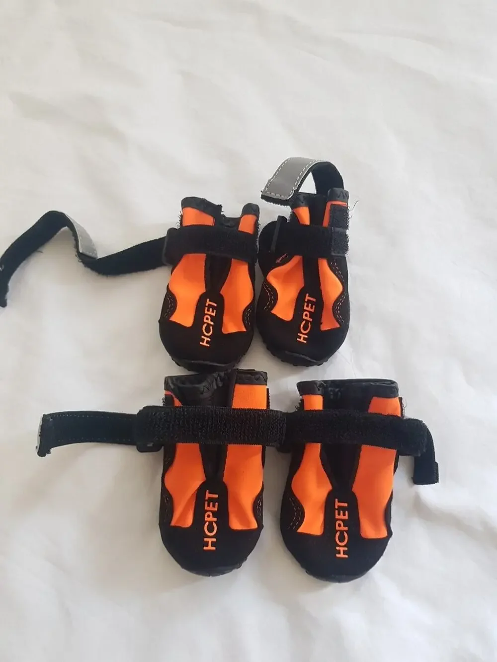 Hcpet Dog Boots Breathable Dog Shoes, Waterproof Dog Bootie SIZE 2 Black Orange
